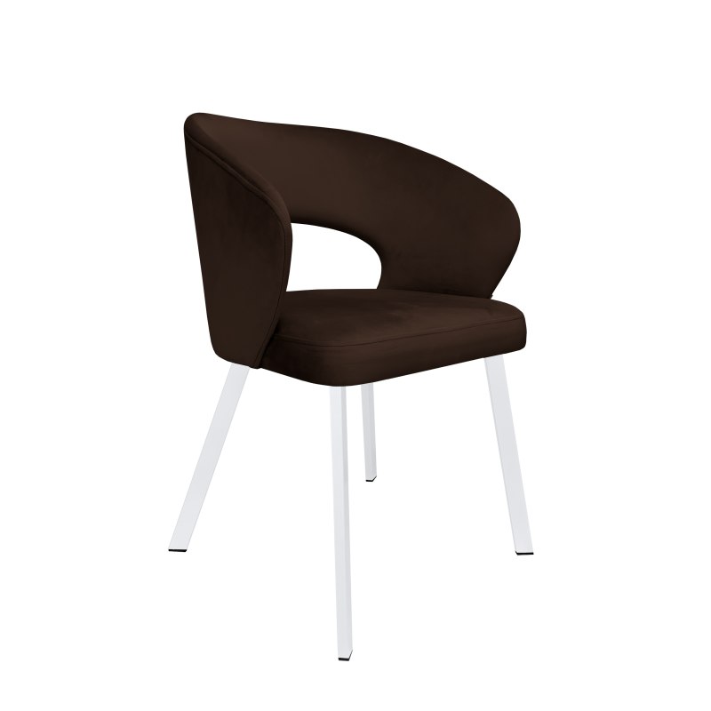 Krzesło welurowe AURA  Nowoczesne krzesło do salonu, jadalni i kuchni