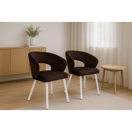 Krzesło welurowe AURA  Nowoczesne krzesło do salonu, jadalni i kuchni