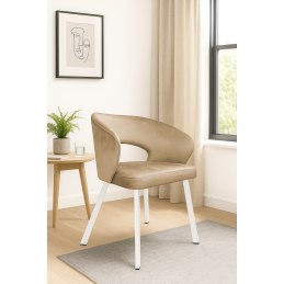 Krzesło welurowe AURA  Nowoczesne krzesło do salonu, jadalni i kuchni