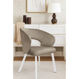 Krzesło welurowe AURA  Nowoczesne krzesło do salonu, jadalni i kuchni