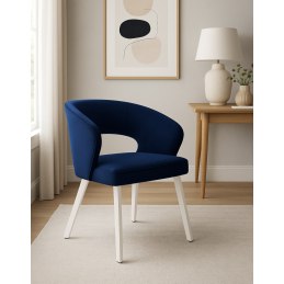 Krzesło welurowe AURA  Nowoczesne krzesło do salonu, jadalni i kuchni