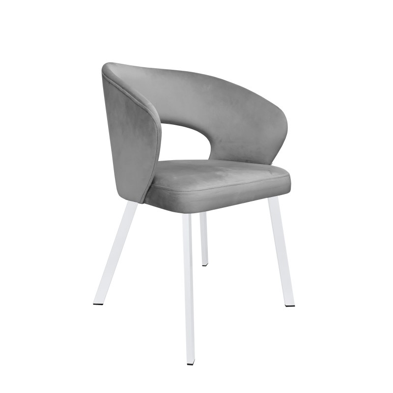 Krzesło welurowe AURA  Nowoczesne krzesło do salonu, jadalni i kuchni