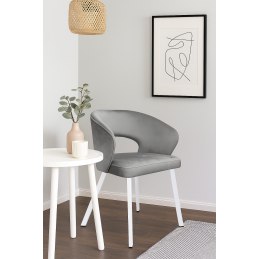 Krzesło welurowe AURA  Nowoczesne krzesło do salonu, jadalni i kuchni