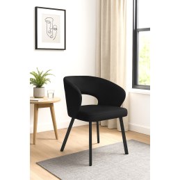 Krzesło welurowe AURA  Nowoczesne krzesło do salonu, jadalni i kuchni