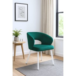 Krzesło welurowe AURA  Nowoczesne krzesło do salonu, jadalni i kuchni