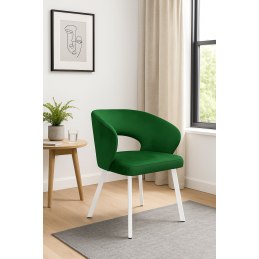 Krzesło welurowe AURA  Nowoczesne krzesło do salonu, jadalni i kuchni