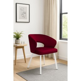 Krzesło welurowe AURA  Nowoczesne krzesło do salonu, jadalni i kuchni