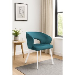 Krzesło welurowe AURA  Nowoczesne krzesło do salonu, jadalni i kuchni