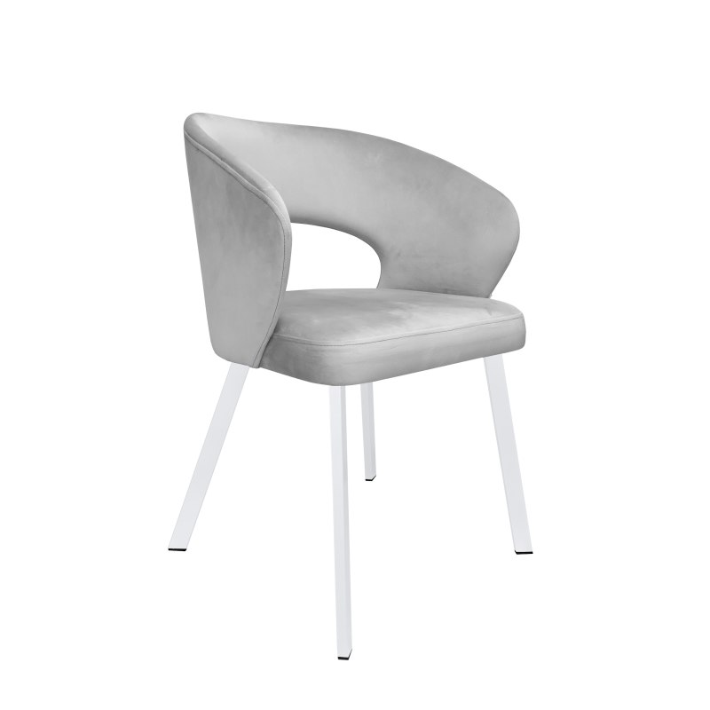 Krzesło welurowe AURA  Nowoczesne krzesło do salonu, jadalni i kuchni