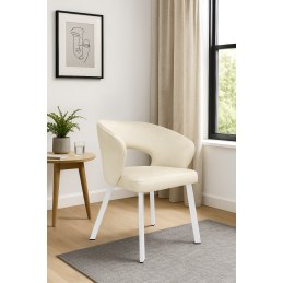 Krzesło welurowe AURA  Nowoczesne krzesło do salonu, jadalni i kuchni