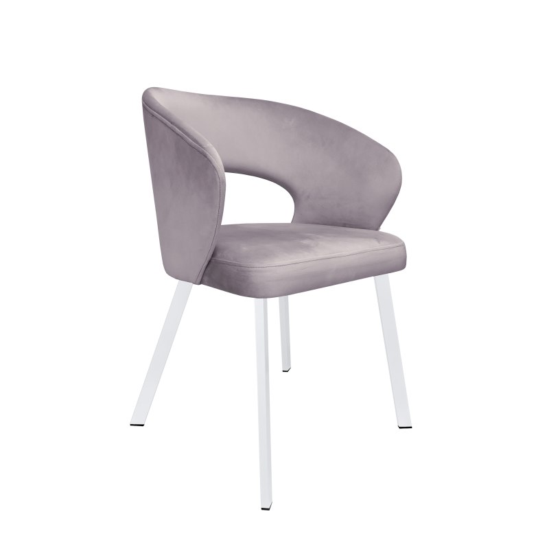 Krzesło welurowe AURA  Nowoczesne krzesło do salonu, jadalni i kuchni