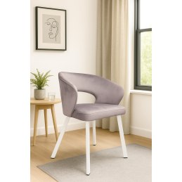 Krzesło welurowe AURA  Nowoczesne krzesło do salonu, jadalni i kuchni