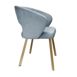 Krzesło welurowe AURA  Nowoczesne krzesło do salonu, jadalni i kuchni