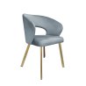 Krzesło welurowe AURA  Nowoczesne krzesło do salonu, jadalni i kuchni