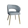 Krzesło welurowe AURA  Nowoczesne krzesło do salonu, jadalni i kuchni