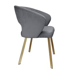 Krzesło welurowe AURA  Nowoczesne krzesło do salonu, jadalni i kuchni