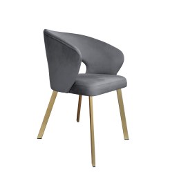 Krzesło welurowe AURA  Nowoczesne krzesło do salonu, jadalni i kuchni
