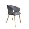Krzesło welurowe AURA  Nowoczesne krzesło do salonu, jadalni i kuchni