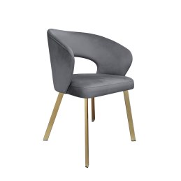 Krzesło welurowe AURA  Nowoczesne krzesło do salonu, jadalni i kuchni
