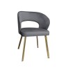 Krzesło welurowe AURA  Nowoczesne krzesło do salonu, jadalni i kuchni