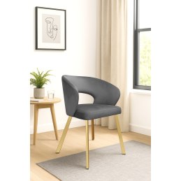 Krzesło welurowe AURA  Nowoczesne krzesło do salonu, jadalni i kuchni