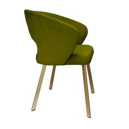 Krzesło welurowe AURA  Nowoczesne krzesło do salonu, jadalni i kuchni