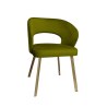Krzesło welurowe AURA  Nowoczesne krzesło do salonu, jadalni i kuchni