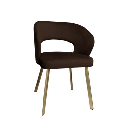 Krzesło welurowe AURA  Nowoczesne krzesło do salonu, jadalni i kuchni
