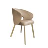 Krzesło welurowe AURA  Nowoczesne krzesło do salonu, jadalni i kuchni