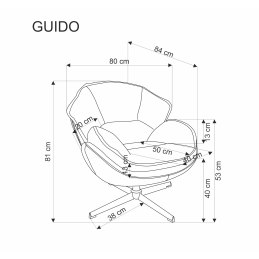 GUIDO fotel wypoczynkowy