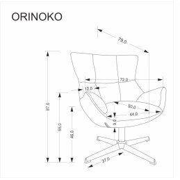 ORINOKO fotel wypoczynkowy