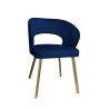 Krzesło welurowe AURA  Nowoczesne krzesło do salonu, jadalni i kuchni