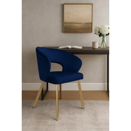 Krzesło welurowe AURA  Nowoczesne krzesło do salonu, jadalni i kuchni
