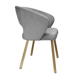 Krzesło welurowe AURA  Nowoczesne krzesło do salonu, jadalni i kuchni