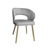 Krzesło welurowe AURA  Nowoczesne krzesło do salonu, jadalni i kuchni