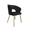 Krzesło welurowe AURA  Nowoczesne krzesło do salonu, jadalni i kuchni