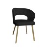 Krzesło welurowe AURA  Nowoczesne krzesło do salonu, jadalni i kuchni