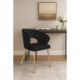 Krzesło welurowe AURA  Nowoczesne krzesło do salonu, jadalni i kuchni