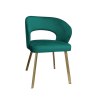 Krzesło welurowe AURA  Nowoczesne krzesło do salonu, jadalni i kuchni