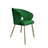 Krzesło welurowe AURA  Nowoczesne krzesło do salonu, jadalni i kuchni