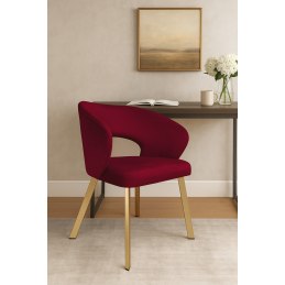 Krzesło welurowe AURA  Nowoczesne krzesło do salonu, jadalni i kuchni