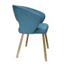 Krzesło welurowe AURA  Nowoczesne krzesło do salonu, jadalni i kuchni