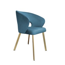 Krzesło welurowe AURA  Nowoczesne krzesło do salonu, jadalni i kuchni