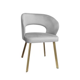 Krzesło welurowe AURA  Nowoczesne krzesło do salonu, jadalni i kuchni
