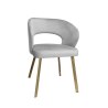 Krzesło welurowe AURA  Nowoczesne krzesło do salonu, jadalni i kuchni