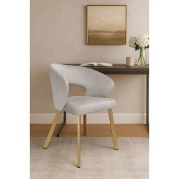 Krzesło welurowe AURA  Nowoczesne krzesło do salonu, jadalni i kuchni