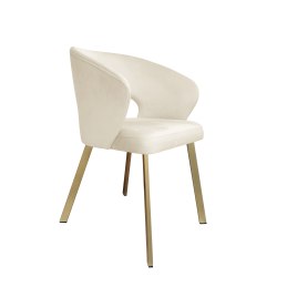 Krzesło welurowe AURA  Nowoczesne krzesło do salonu, jadalni i kuchni