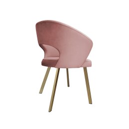 Krzesło tapicerowane AURA nogi złote PROFIL MG58 do jadalni salonu