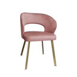 Krzesło tapicerowane AURA nogi złote PROFIL MG58 do jadalni salonu