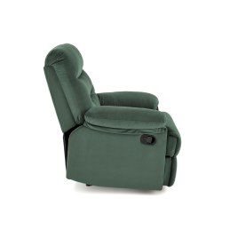 DRAGER – rozkładany fotel wypoczynkowy z tkaniny velvet